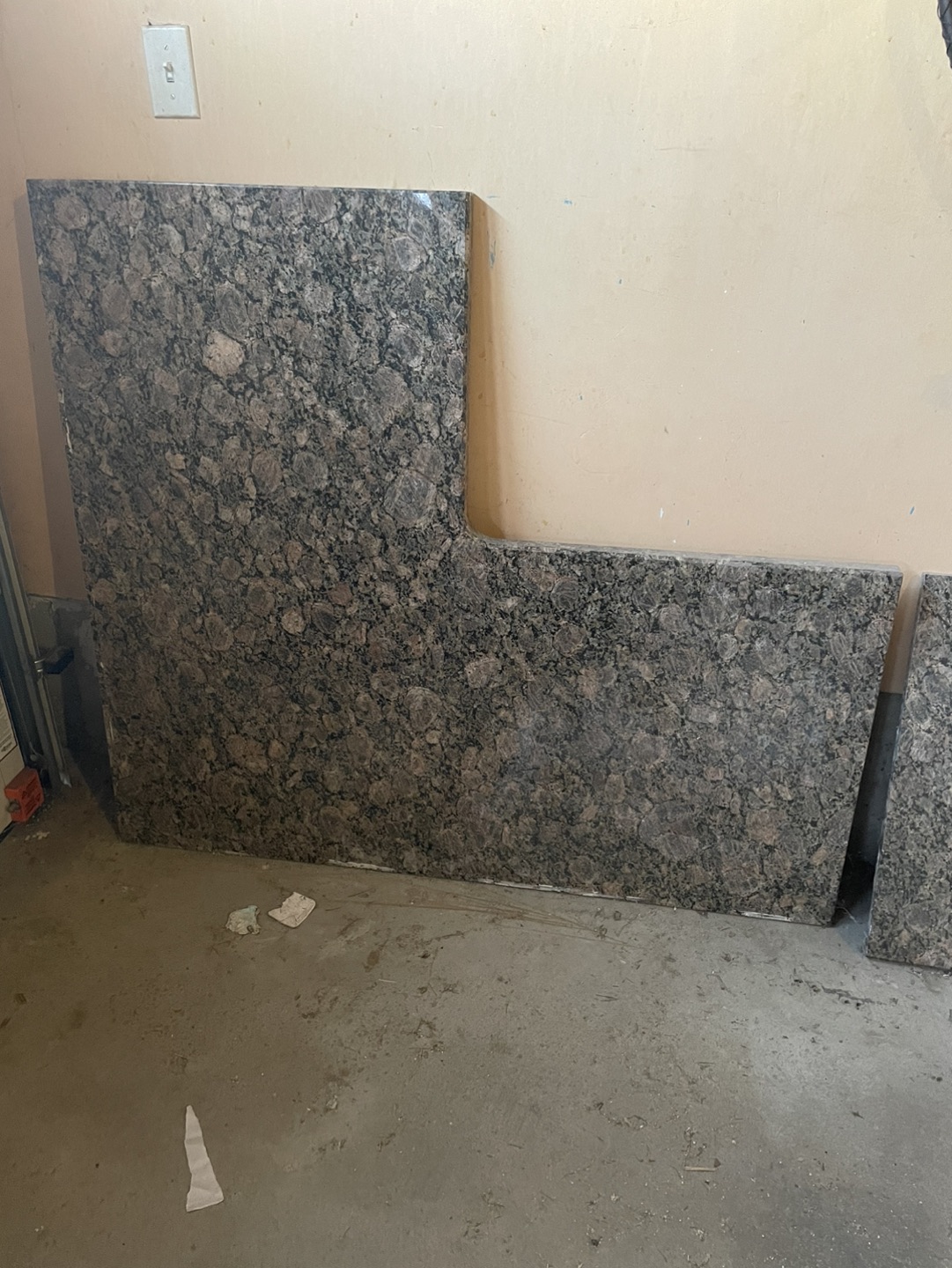 2 pieces of granite counter top