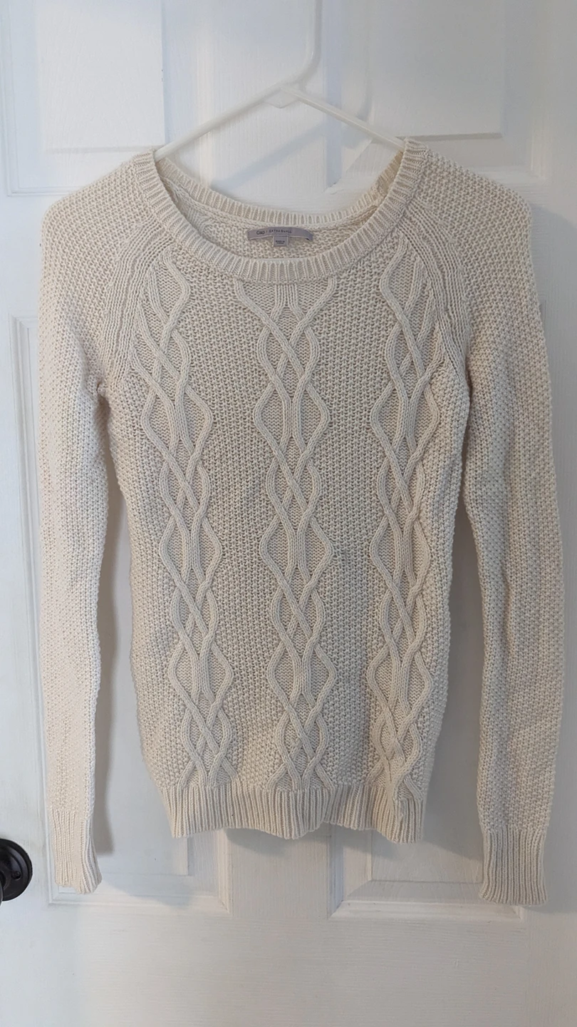 Gap cream sweater xsmall thumbnail