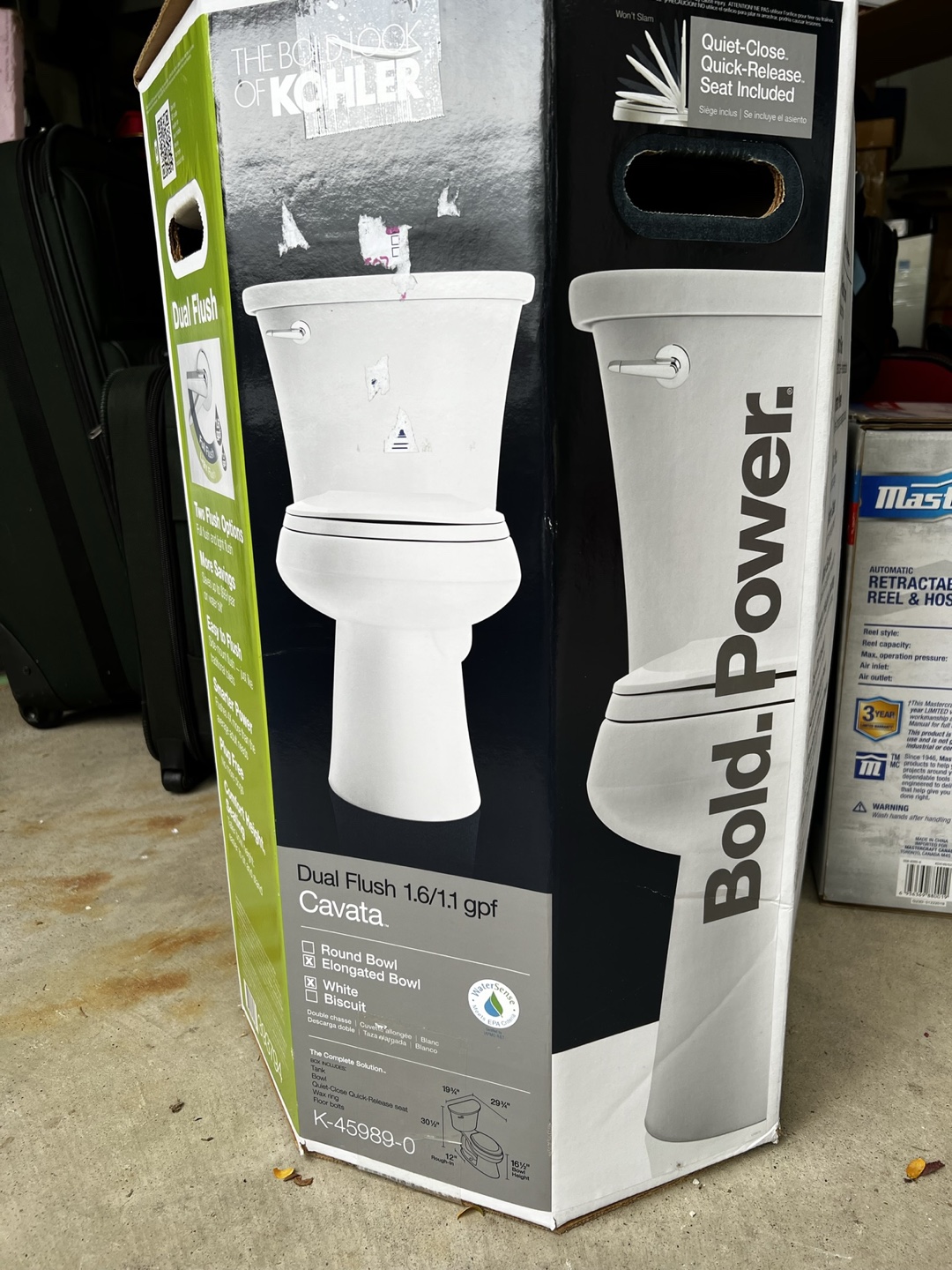 BRAND NEW IN BOX - Kohler dual flush elongated toilet - photo 2