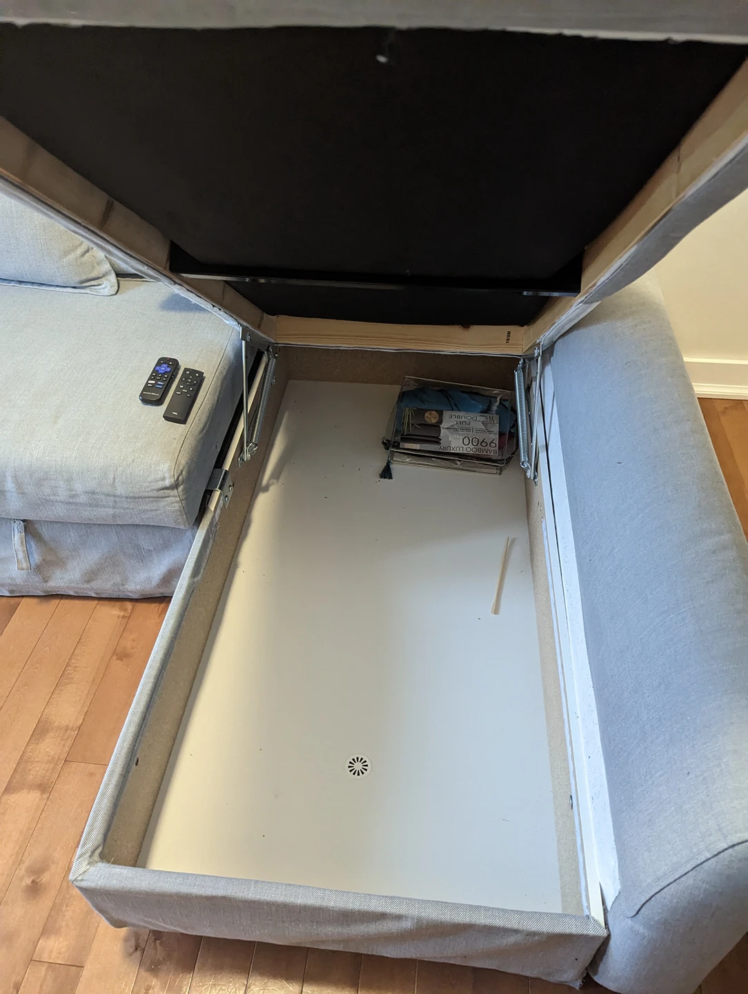 IKEA sofa bed with storage (Holsmund Sofabed) - photo 2