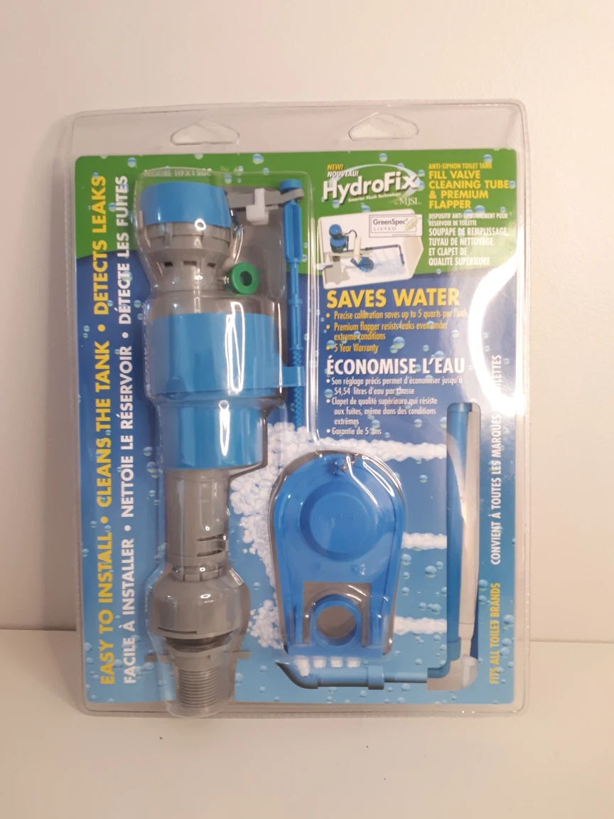 Hydrofix Universal Fill Valve Cleaning Tube & Premium Flapper