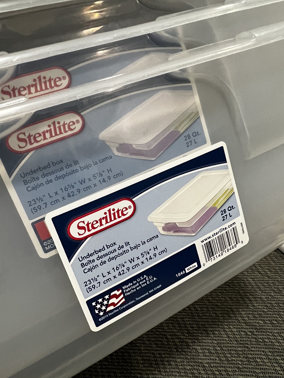 7pcs Sterilite Storage Box