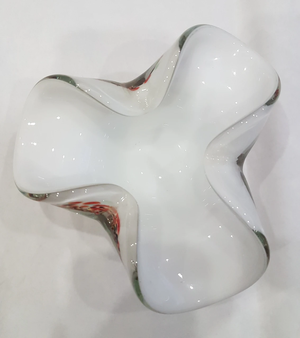 Murano Abstract  Multicolored Italian Art Glass Bowl image indicator(7)