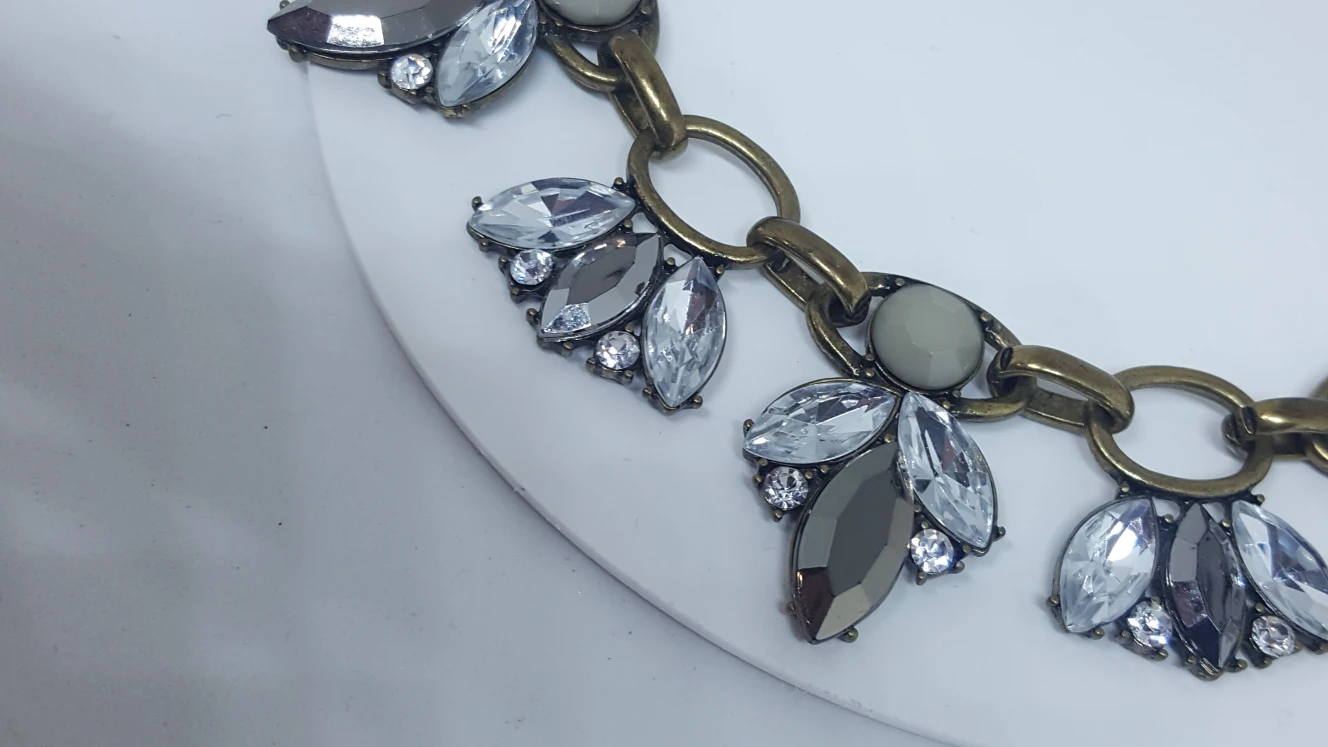 Unique Flower Necklace with Gold Colour Chain image indicator(3)