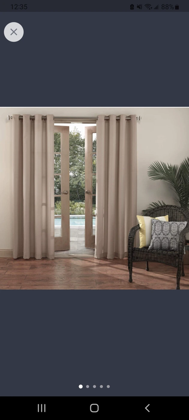 5 Panel Curtains-Indoor/Outdoor UV Protectant