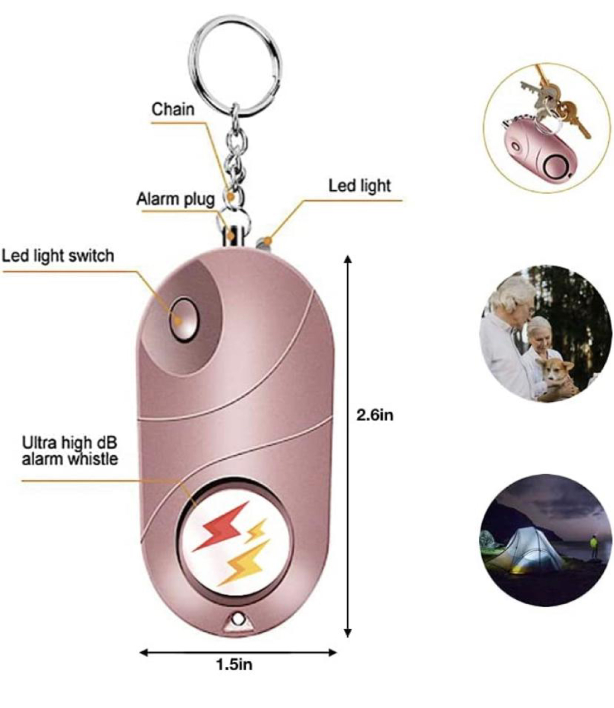 Brand New Personal Alarm/ Safety Keychain 💰 image indicator(2)