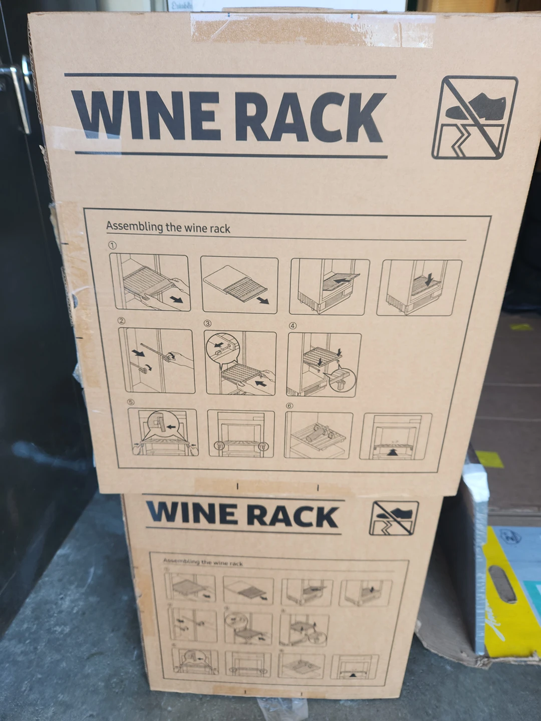 brand new wine rack in box