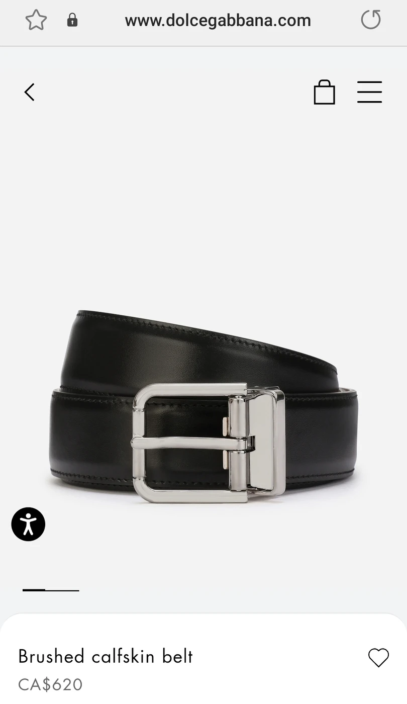 ($620->$200) Dolce&gabbana men's belt - photo 2