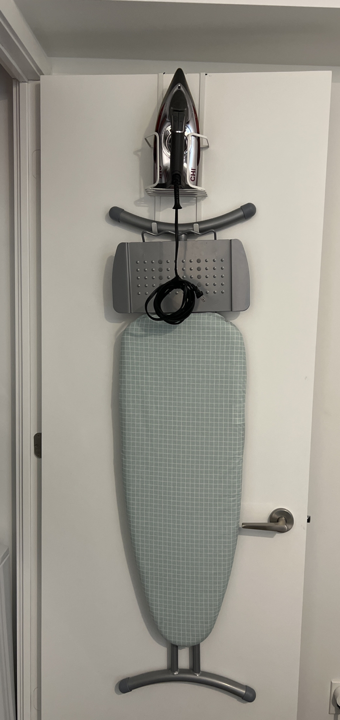 Ironing board and iron