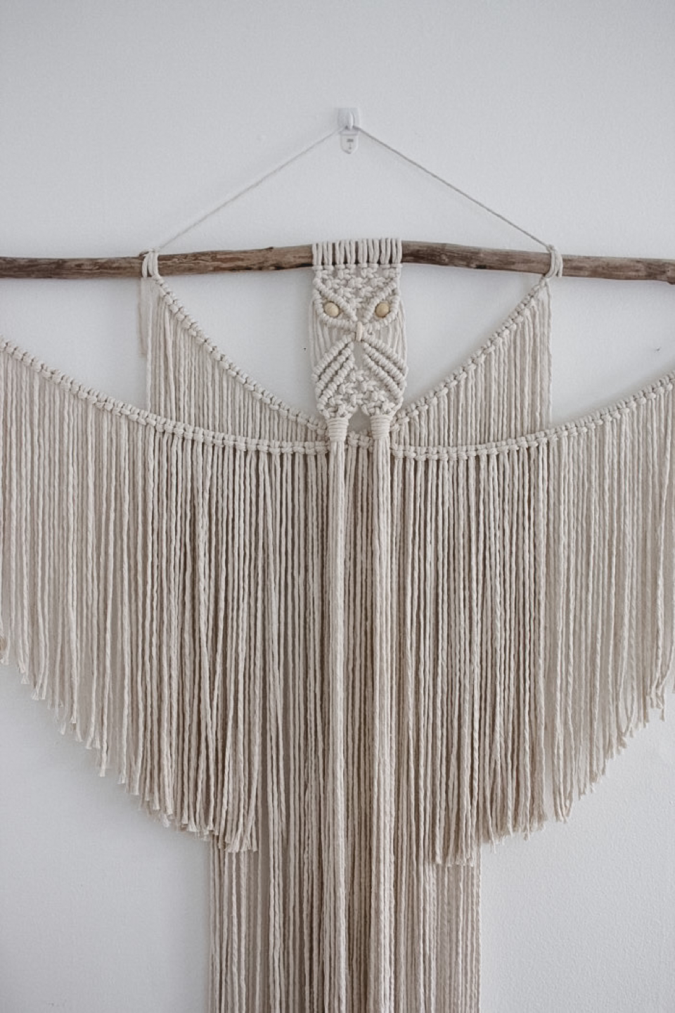 Large macrame owl wallhanging - photo 2
