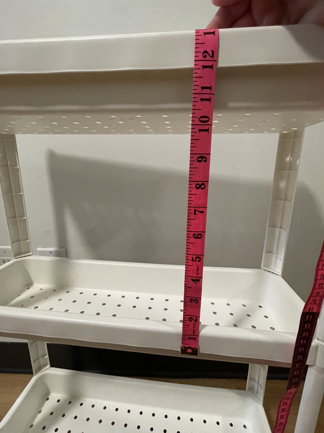 WHITE 3 TEIR STORAGE KART ON WHEELS image indicator(5)