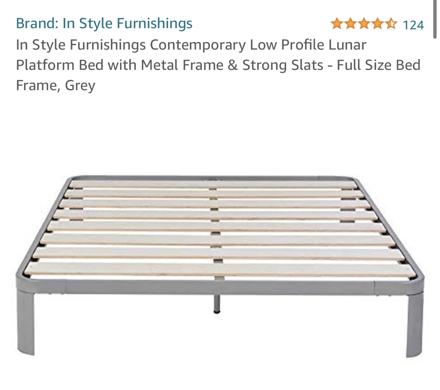 Twin platform bed frame - photo 2