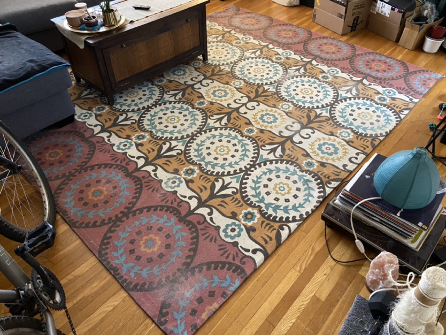 BoHo living room Rug - low pile