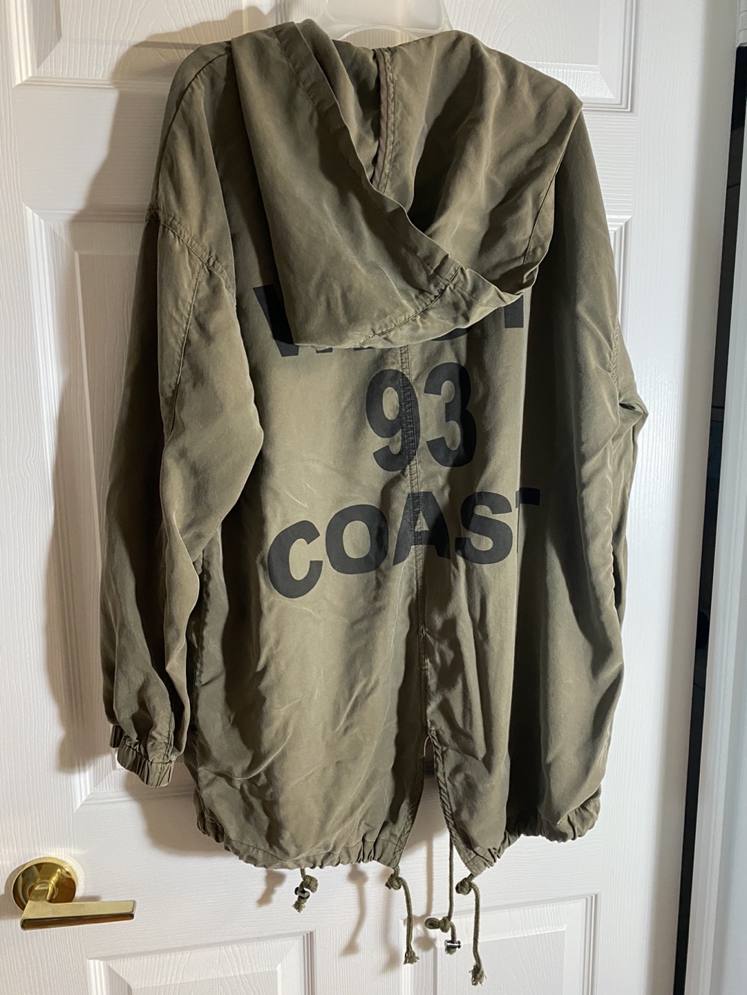 Forever 21 Light Green Jacket with zip & hood image indicator(5)