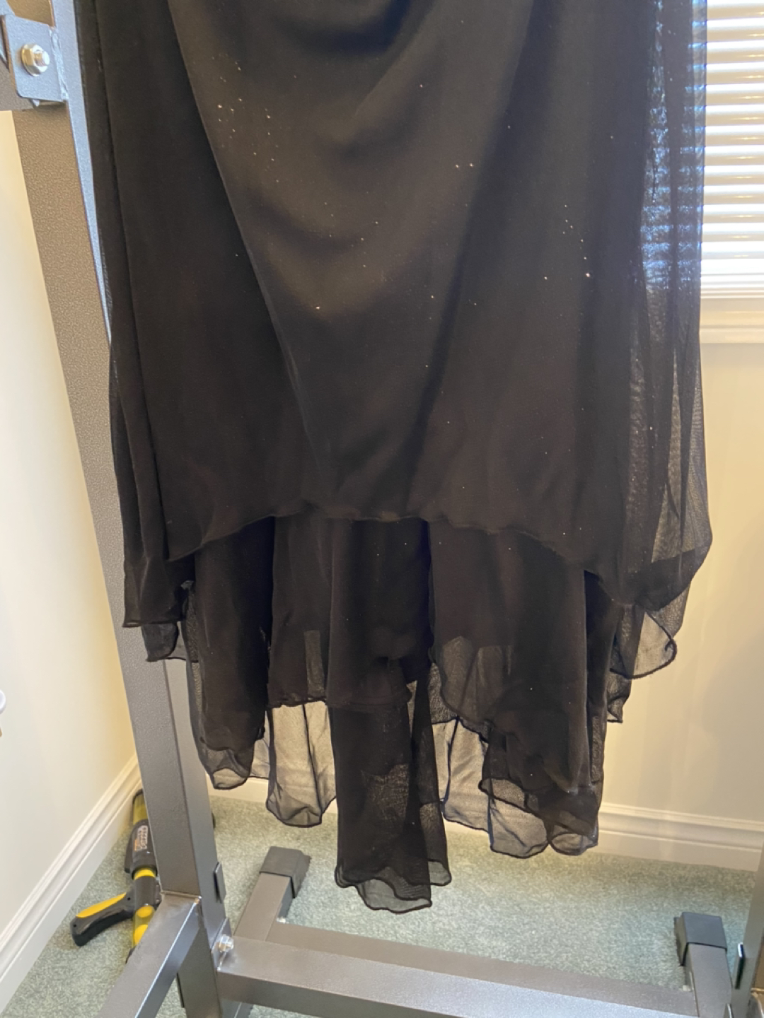 Majora Black Sparkly High Low Dress image indicator(3)