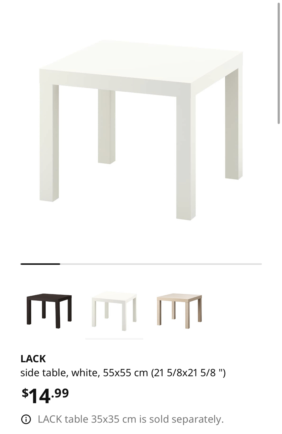 Ikea side table thumbnail