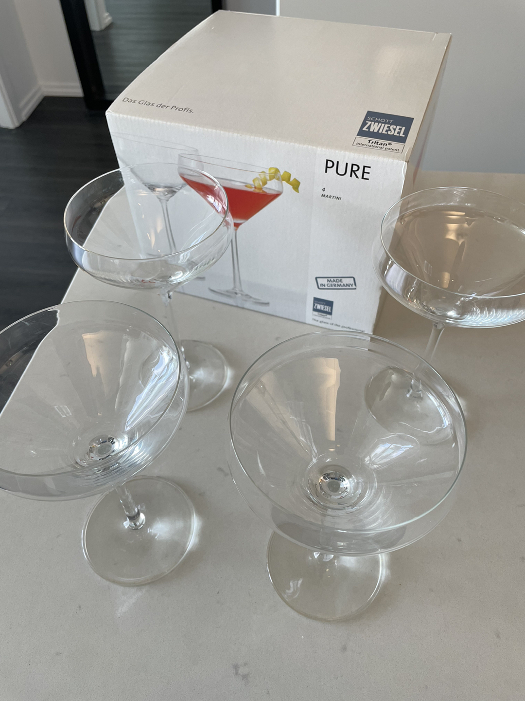 Schott Zwiesel Pure Martini Glasses - Set of 4