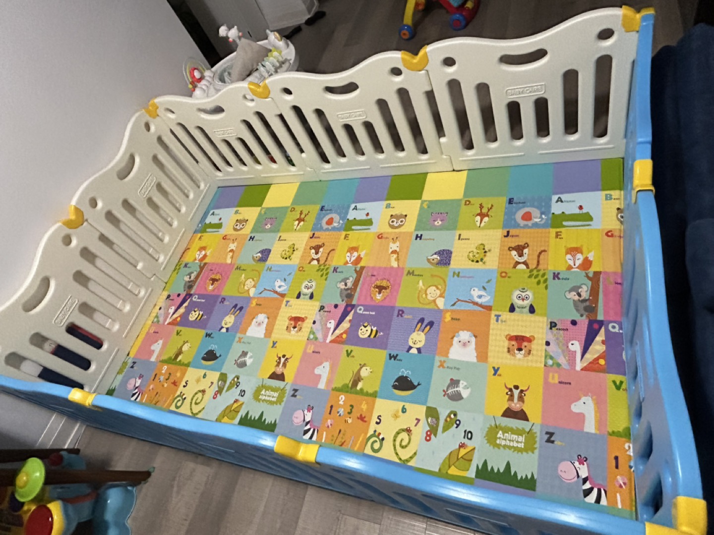 Baby care playpen with large size playmat - photo 2