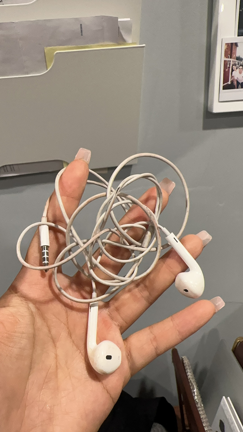 Used Apple earphone