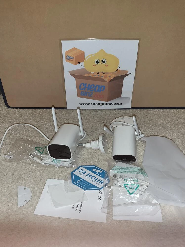 Outdoor security camera DEKCO 2k pan rotating, new thumbnail