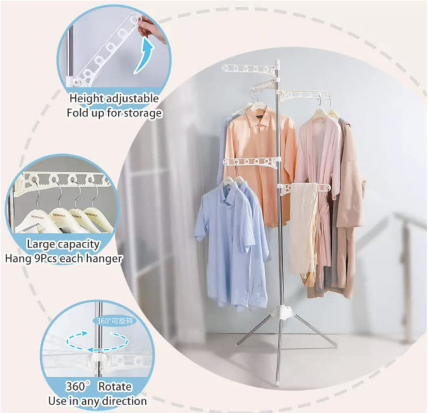 Indoor clothes drying rack - photo 2