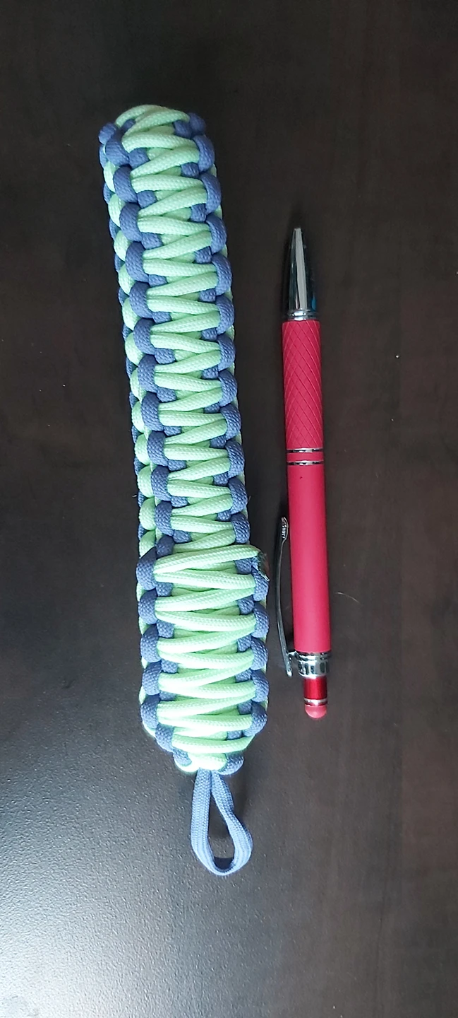 glow in the dark x lilac 550 paracord wrist lanyard for keys - photo 4