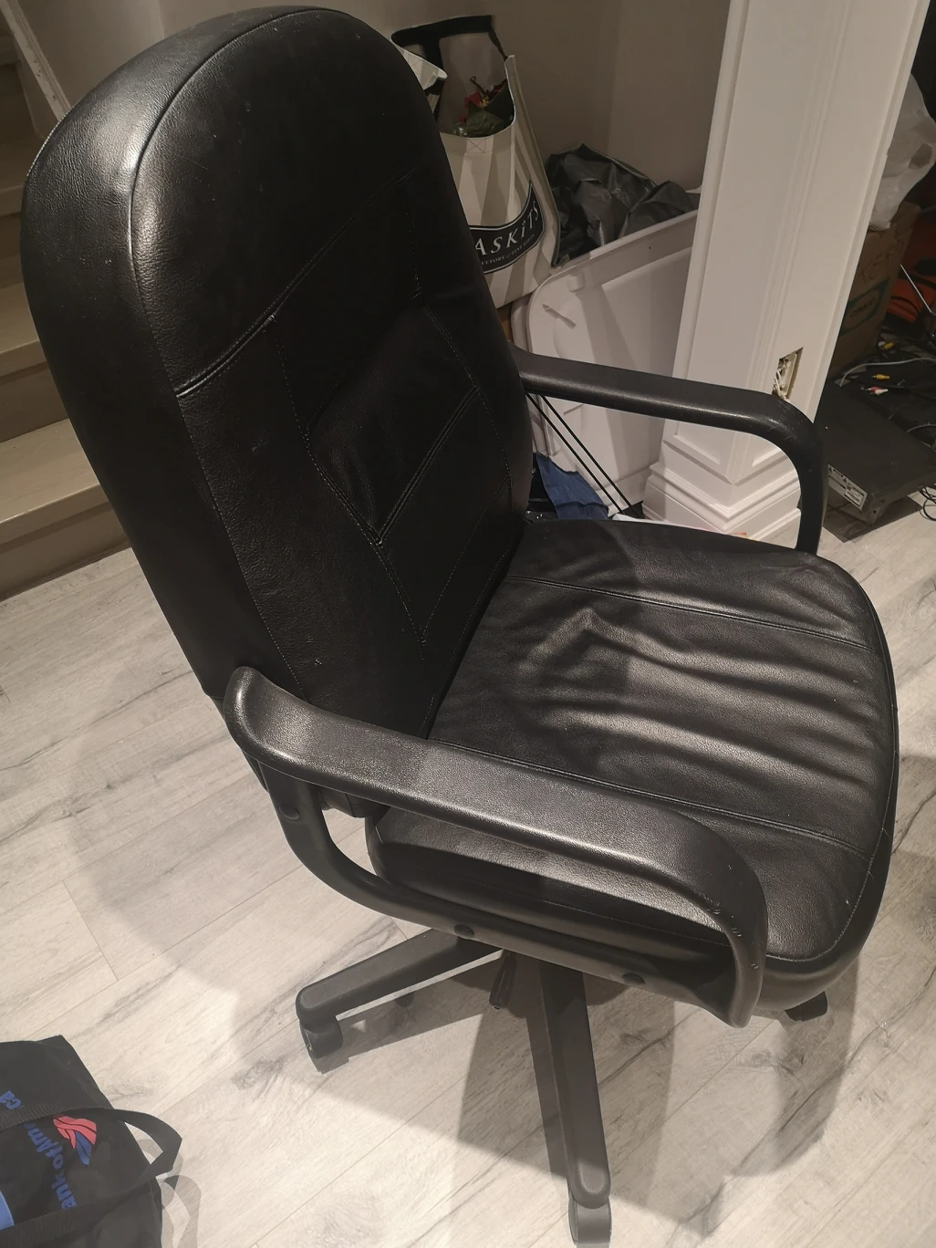 black office chair