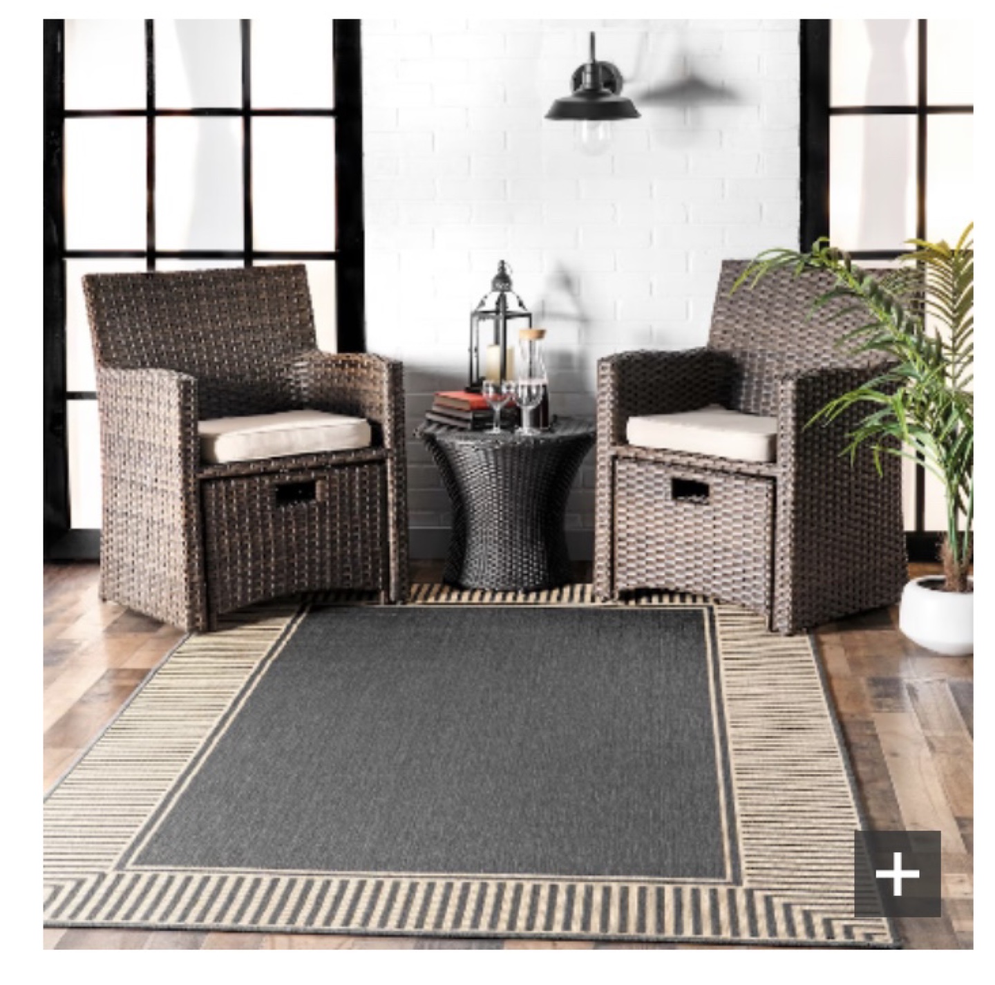 NEW Flat weave Rug 4’ by 6’