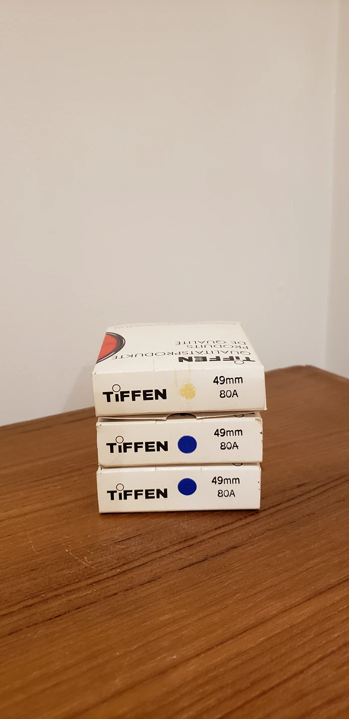 Tiffen len filters - 80A, 49mm image indicator(2)