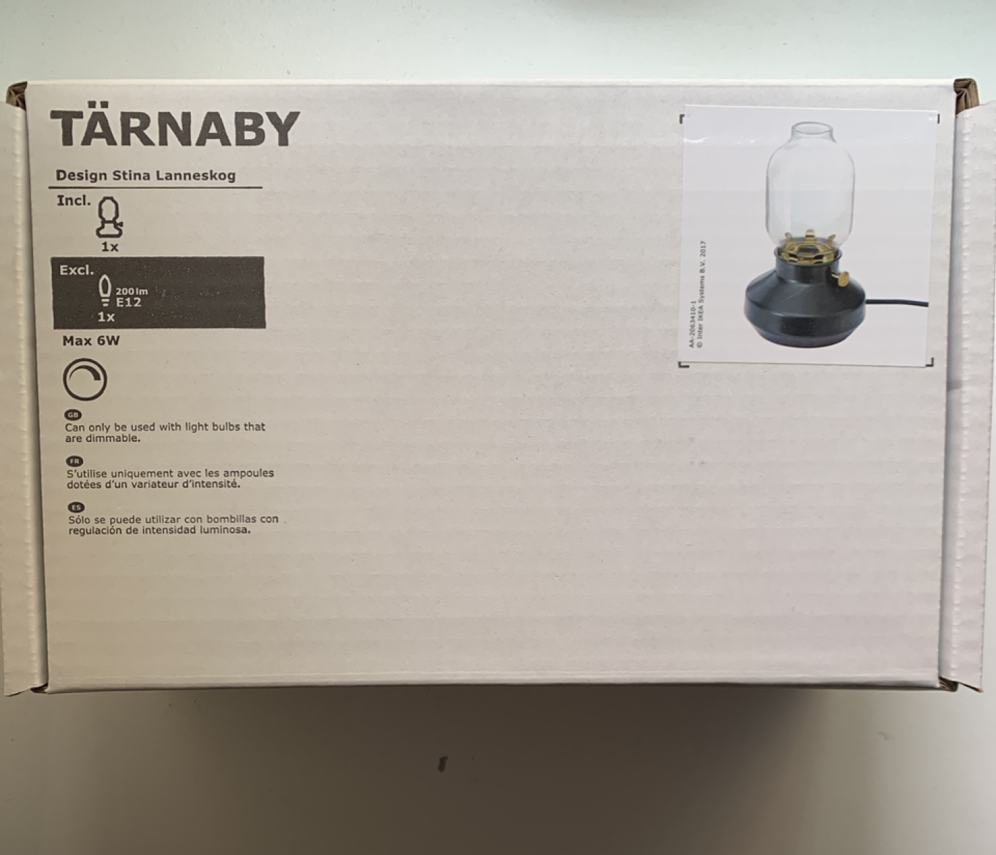 BNIB Ikea Tarnaby table lamp - King/Church