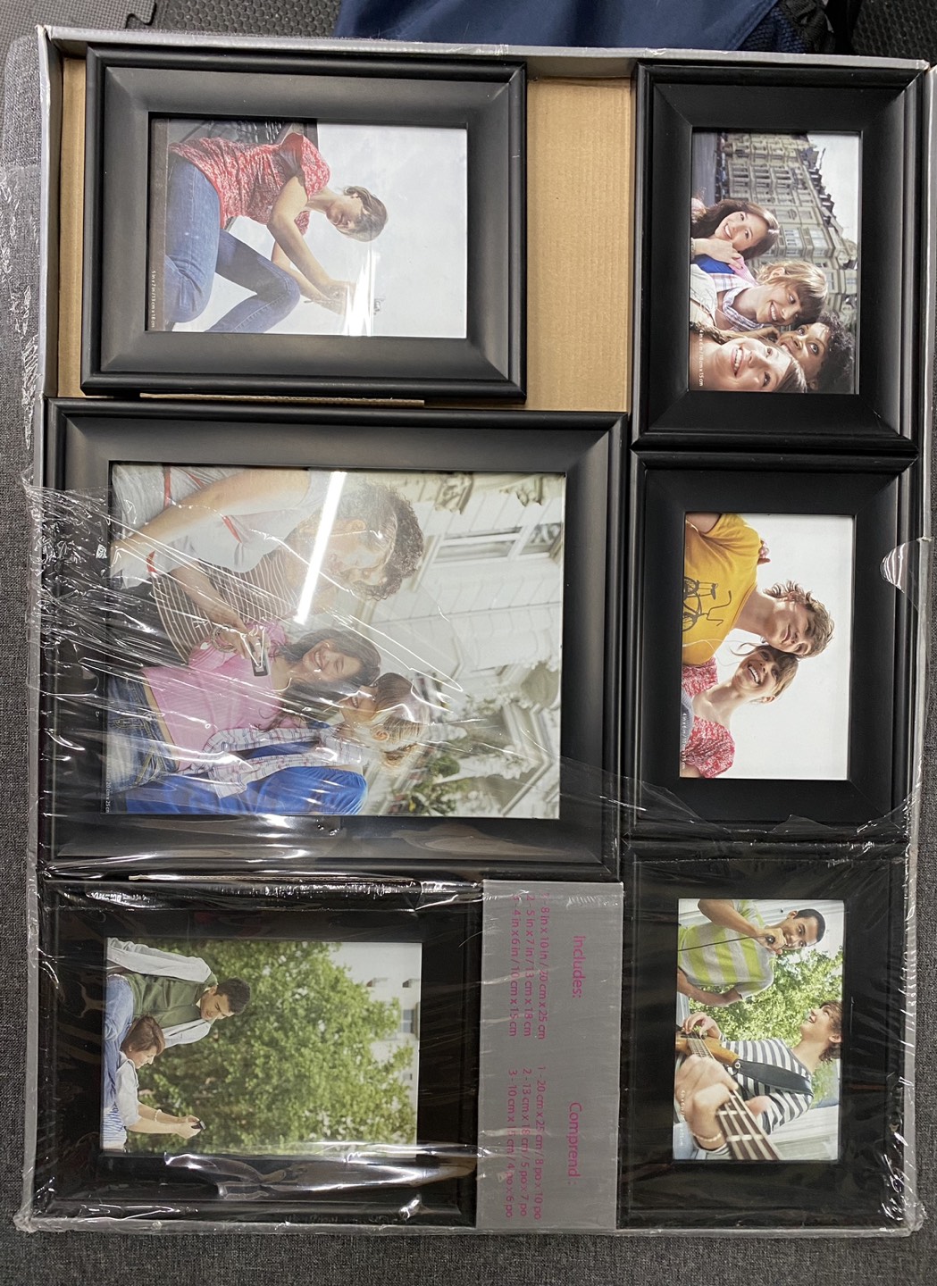 Set of black frames thumbnail