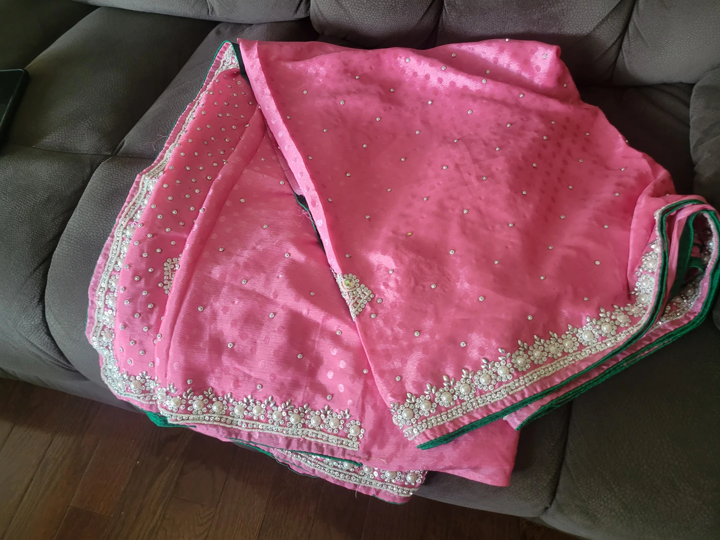 Pink saree - photo 2