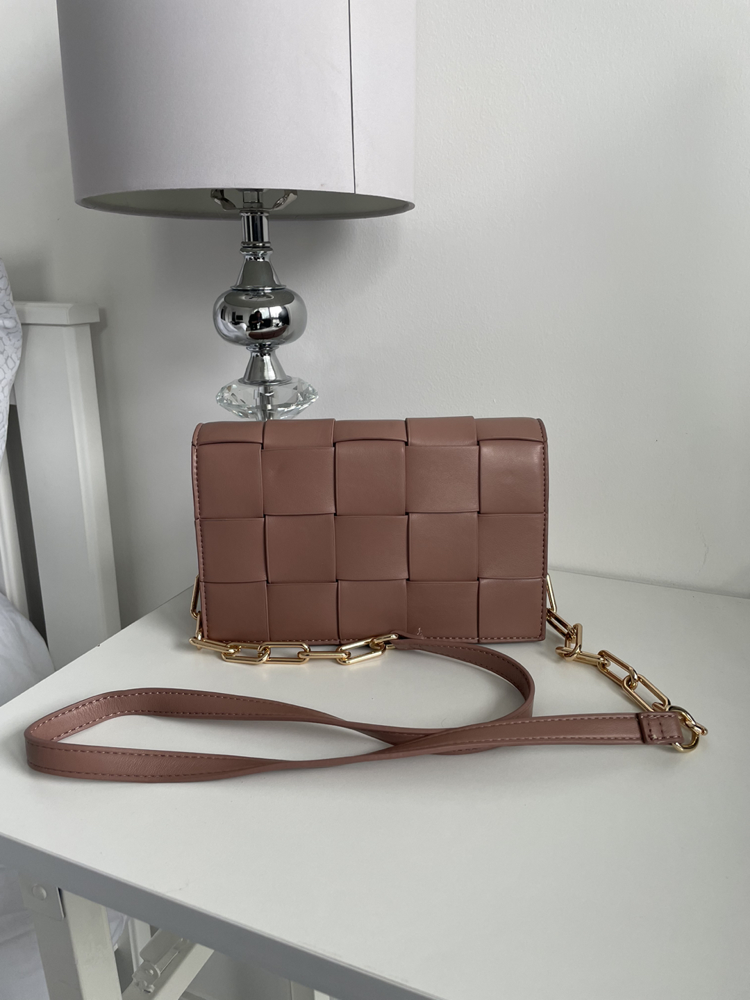 Taupe Pink Colour Crossbody Bag - Dream Control New York 💰 thumbnail