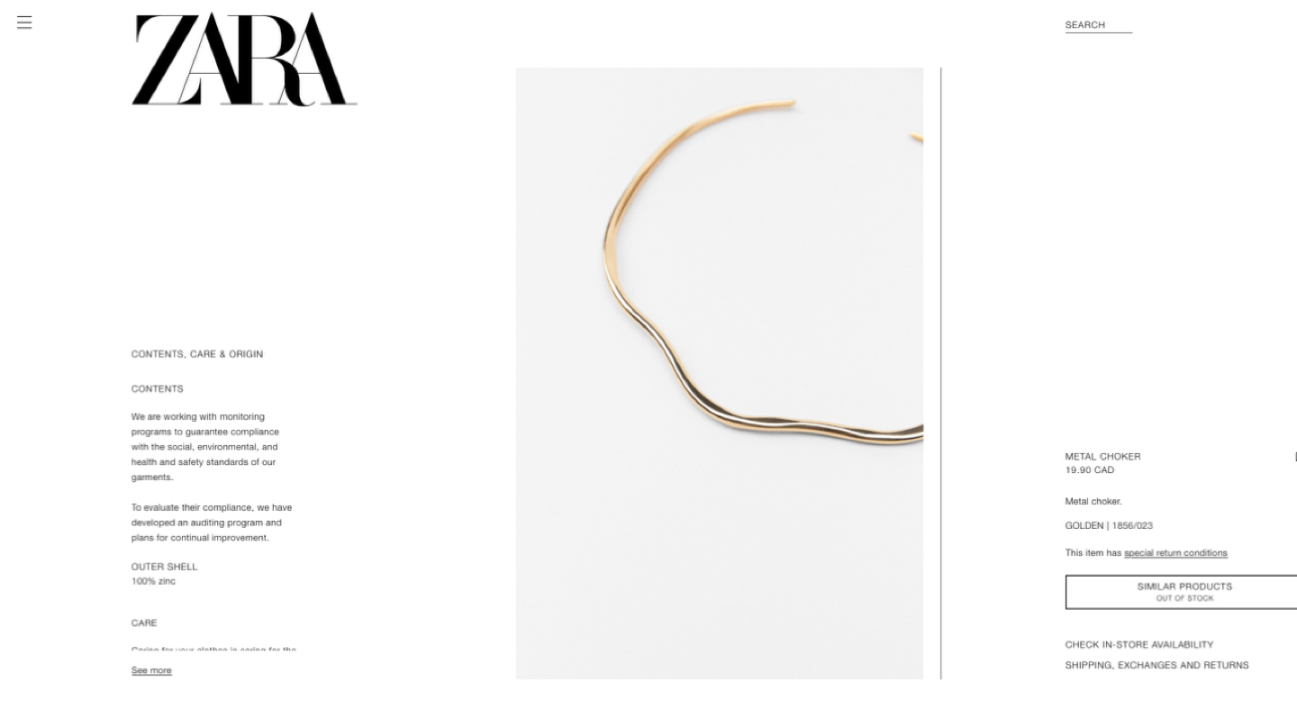 ⚜️ Zara Gold Metal Choker ⚜️ image indicator(6)