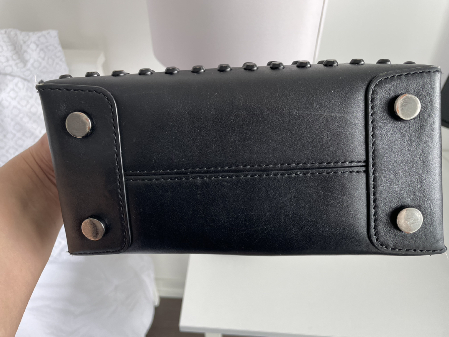Authentic Black Studded Michael Kors Purse - photo 5