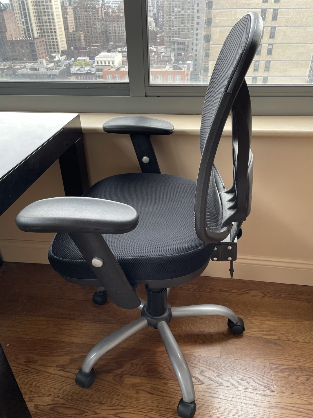 Black Lacquer Desk with Chair- both for $50 - photo 3