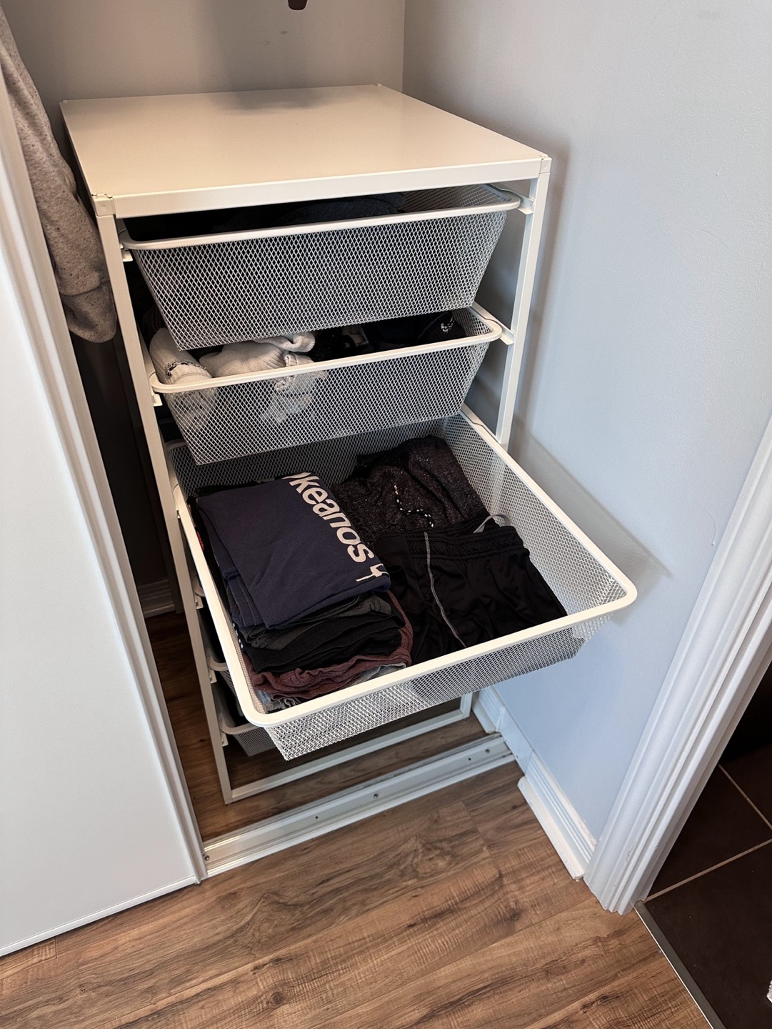 Ikea Jonaxel closet drawers and frame - photo 3