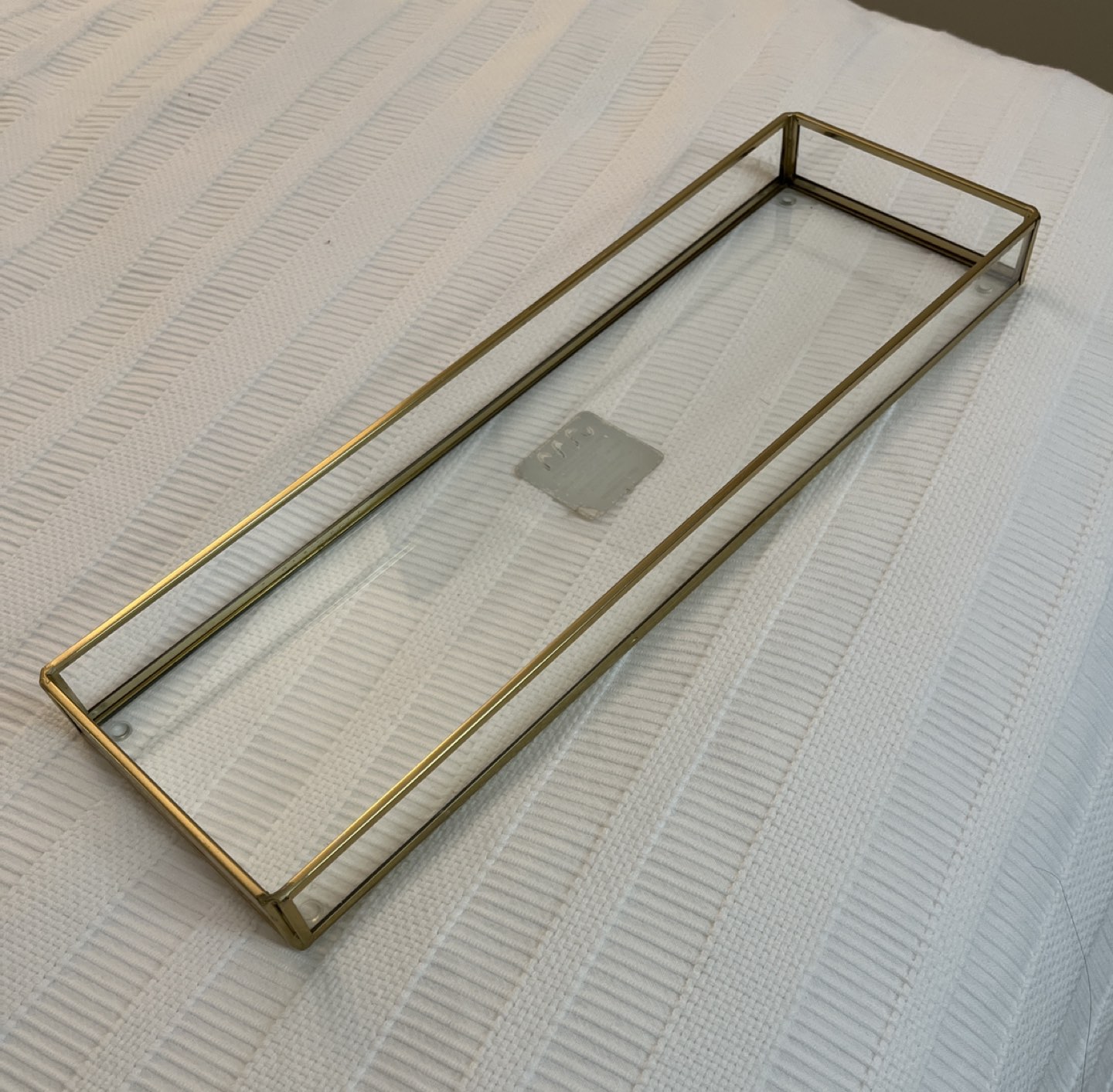 Glass decorative tray
