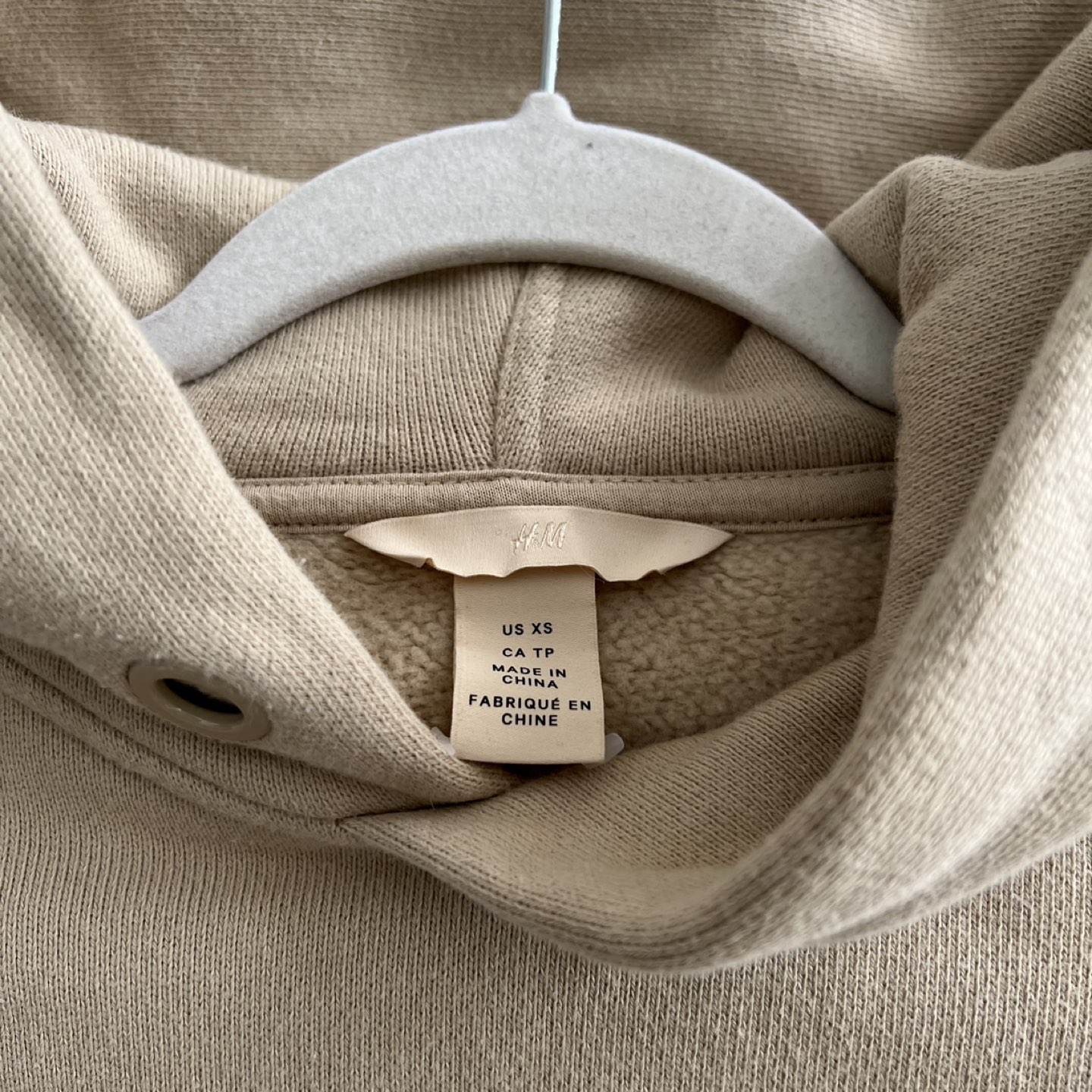 Beige dropped shoulder hoodie image indicator(4)