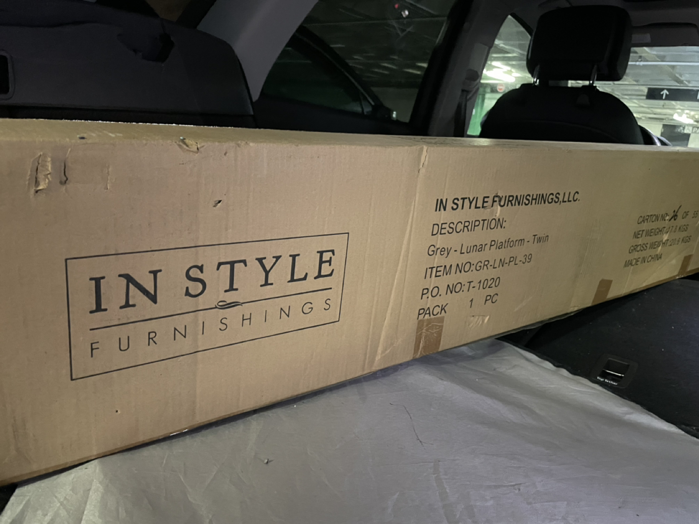 Twin platform bed frame
