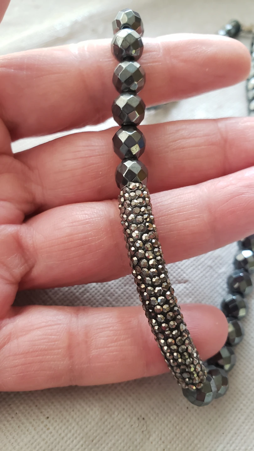 Obsidian necklace - photo 3