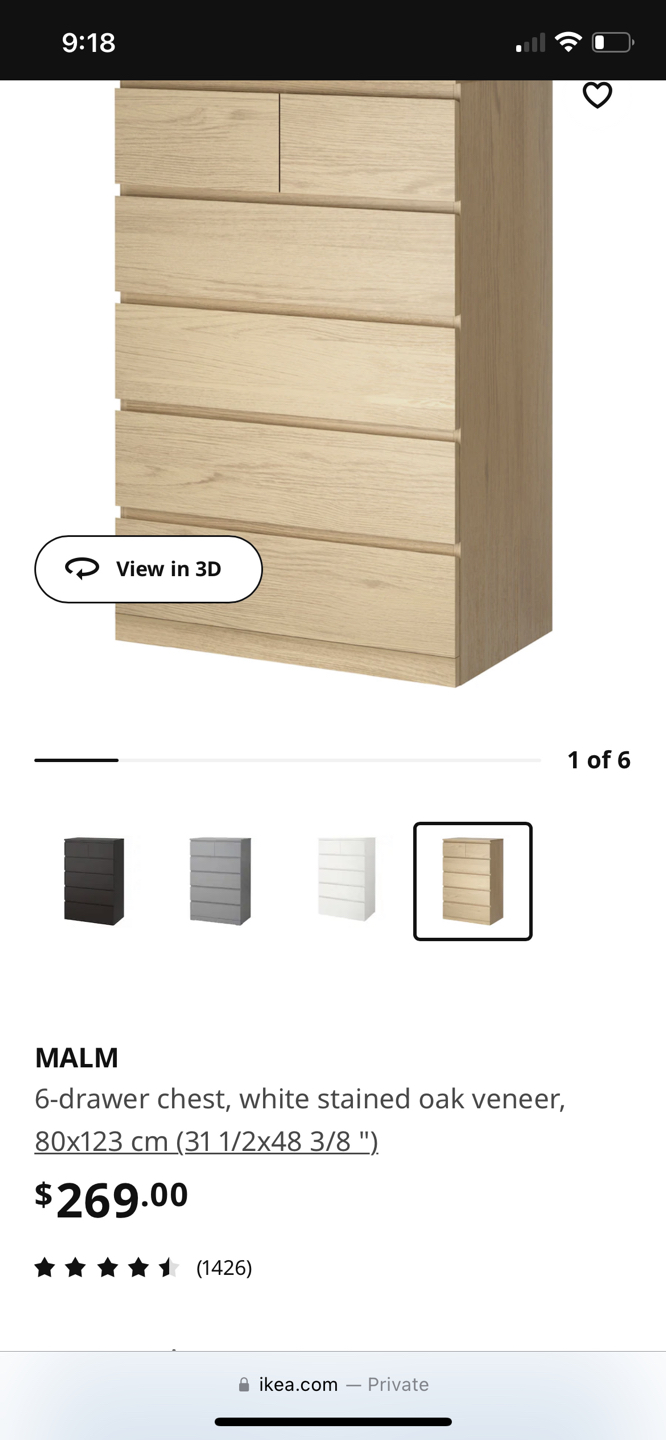 Ikea Malm Drawer