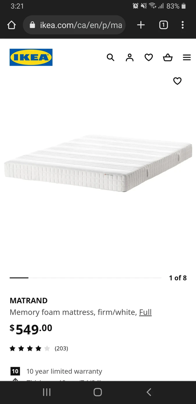 IKEA queen size mattress - photo 3