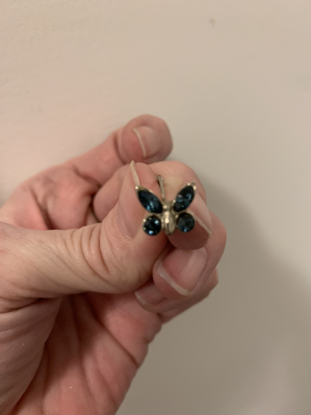Blue butterfly earrings thumbnail