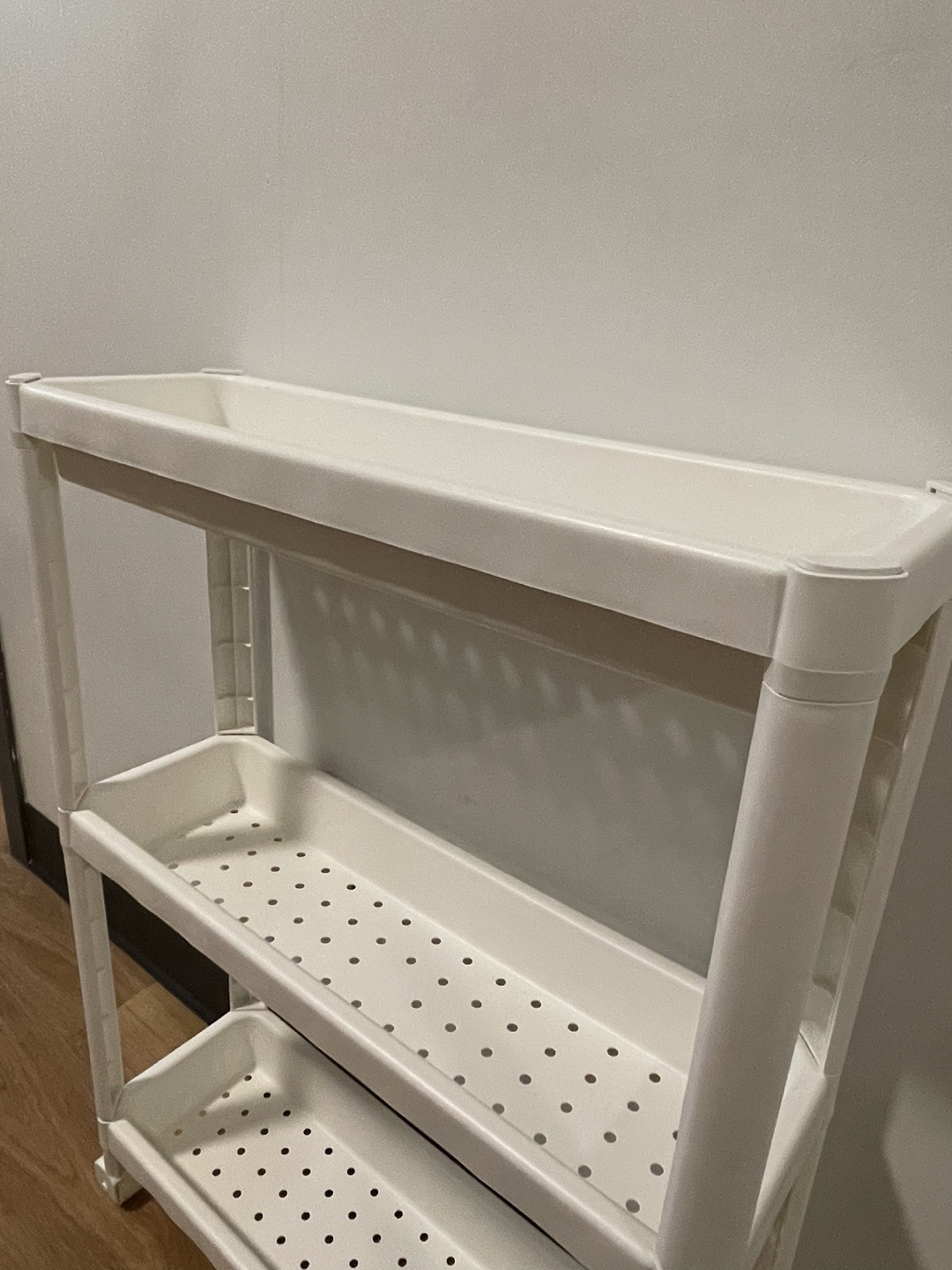 WHITE 3 TEIR STORAGE KART ON WHEELS image indicator(6)