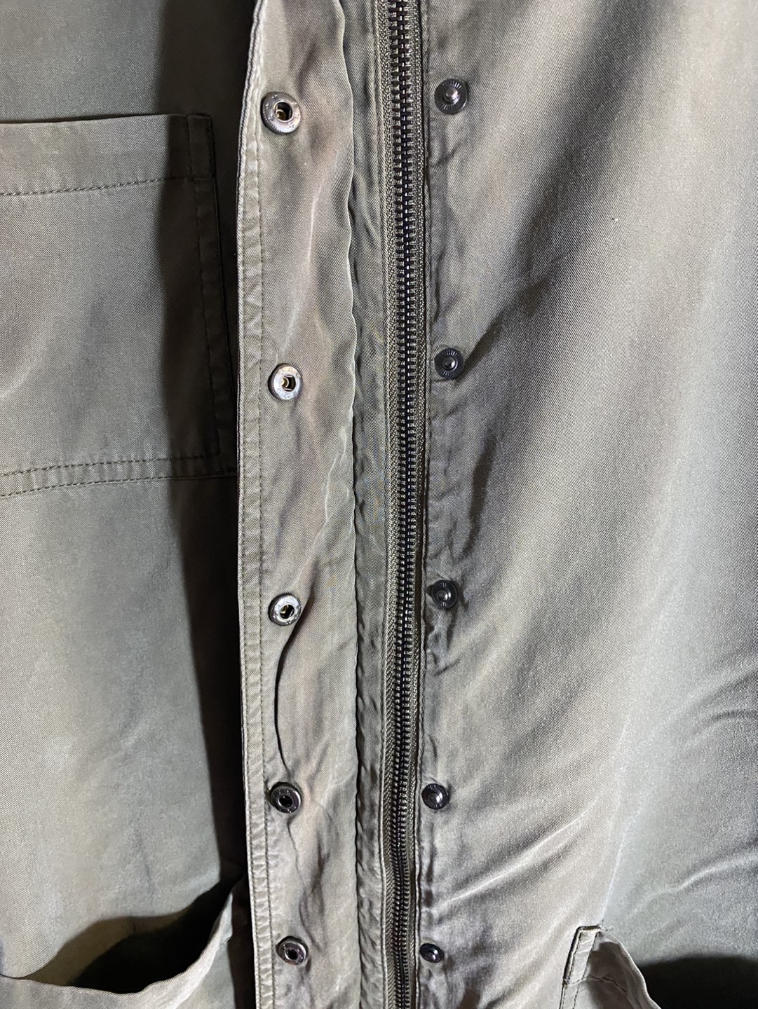 Forever 21 Light Green Jacket with zip & hood image indicator(2)