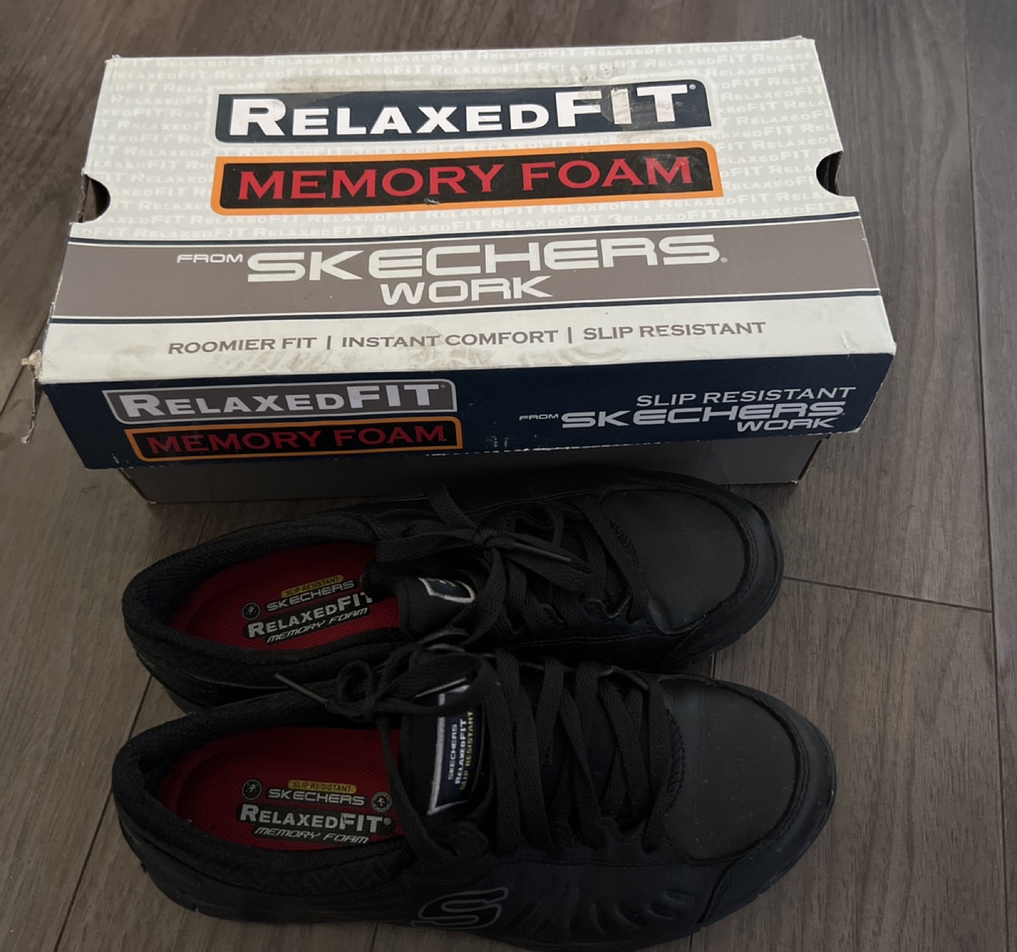 Skechers slip resistant work shoes