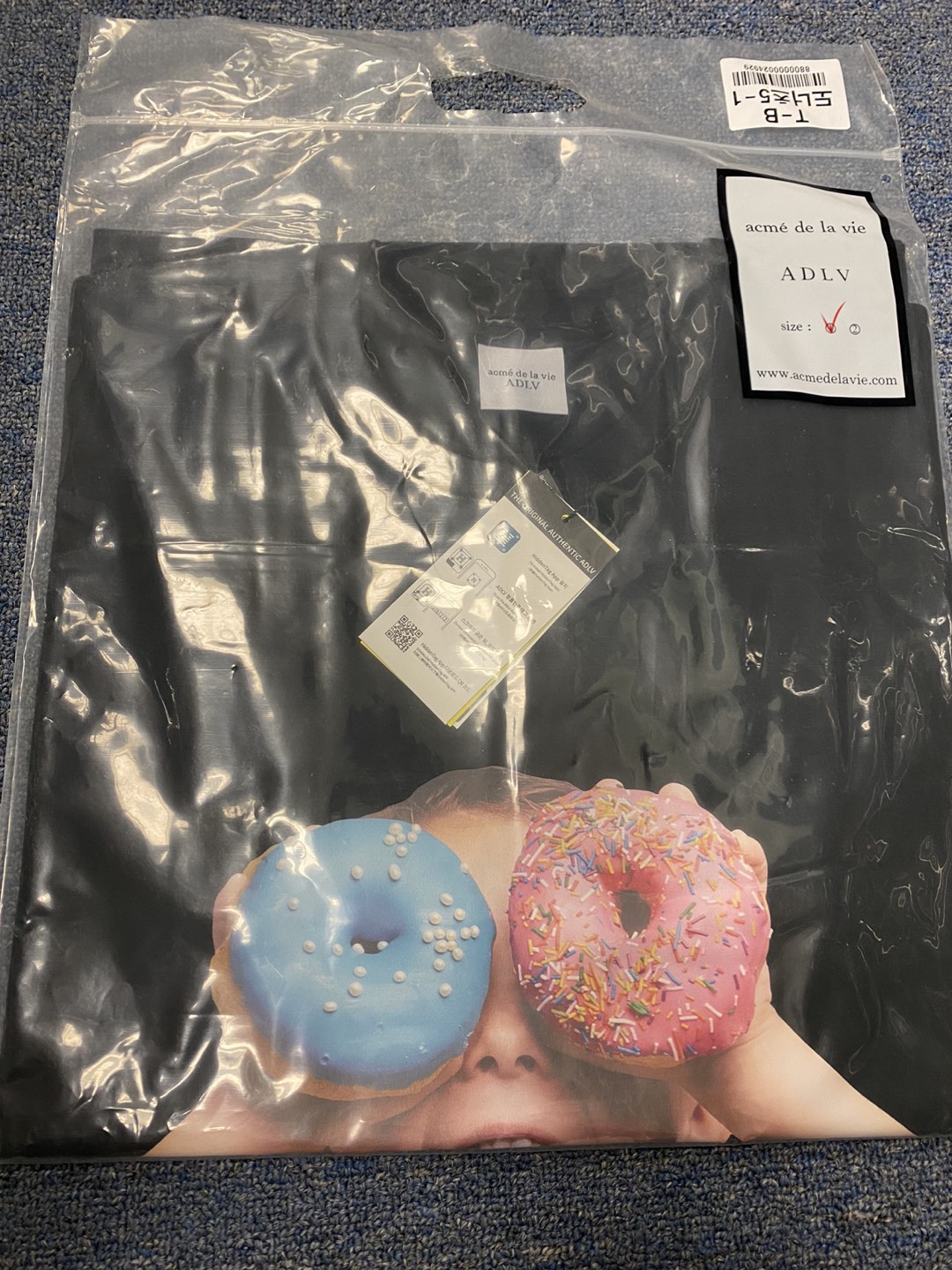 ADLV Black Donut T Shirt thumbnail