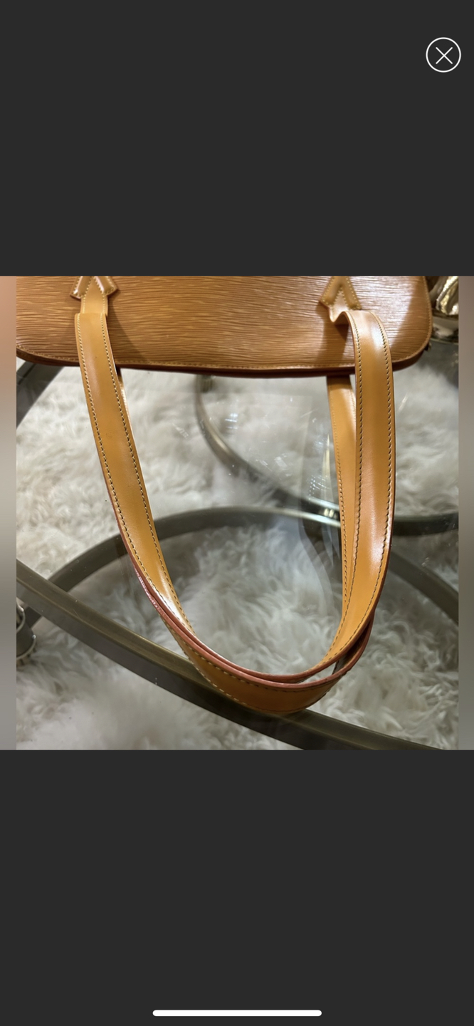 Authentic Louis Vuitton Epi Lussac Mustard Yellow Bag - photo 3