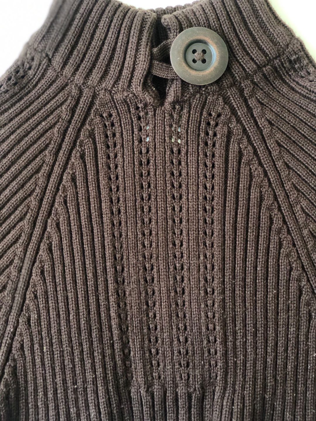 Dark Brown Poncho, one size, outlander style, crochet, vintage. - photo 4